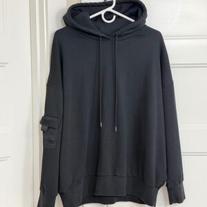 Alo Yoga Women’s Hoodie Black Oversized Size M